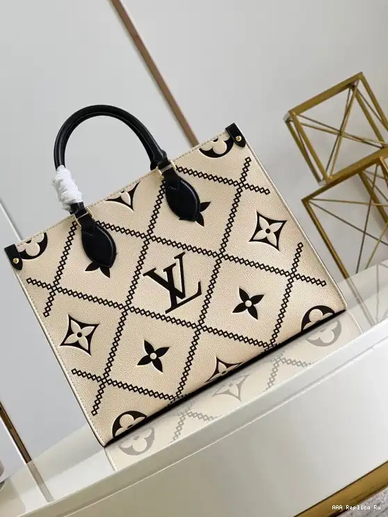AAA Pruses Bags VUITTON ONTHEGO MM LOUIS 0602